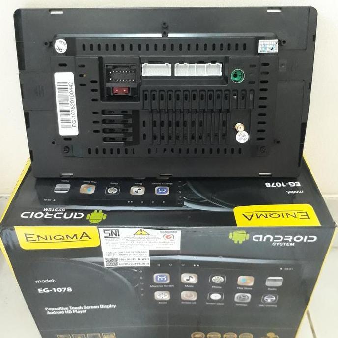 Head unit double din enigma eg-1078 android 10 inch ram 2 + 32
