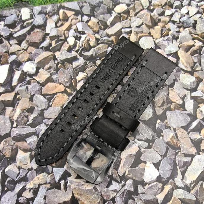 Tali Kulit Tali Jam Tangan Expedition Ukuran 22 mm Hitam Original