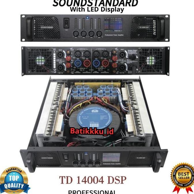 Diskon Power Amplifier Soundstandard Td 14004 Dsp Td14004 4 X 1400 4Ch Class H With Led Display