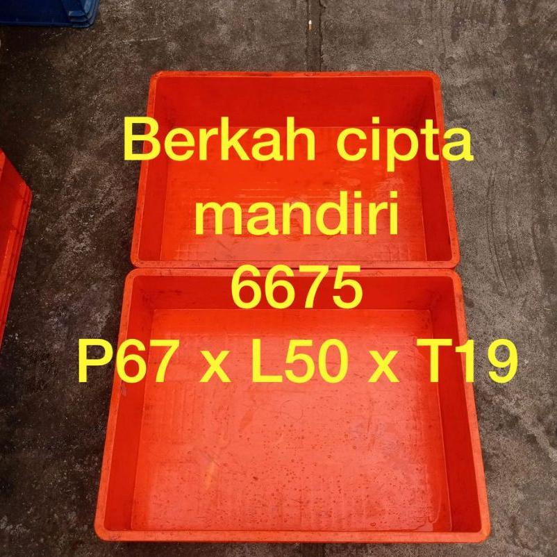 WARNA RANDOM Box rapat container plastik 6675/Bak container plastik bekas 6675