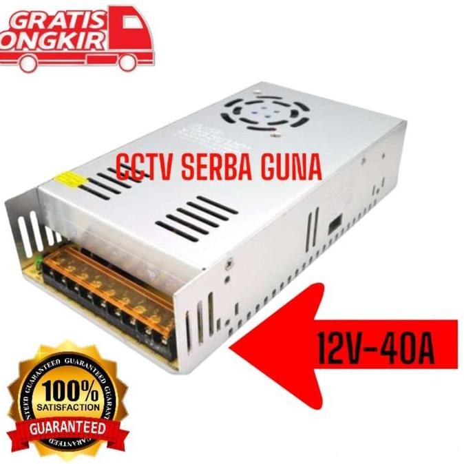Power Supply 12V 40A Power Supply Switching 12 Volt 40 Amper Murni