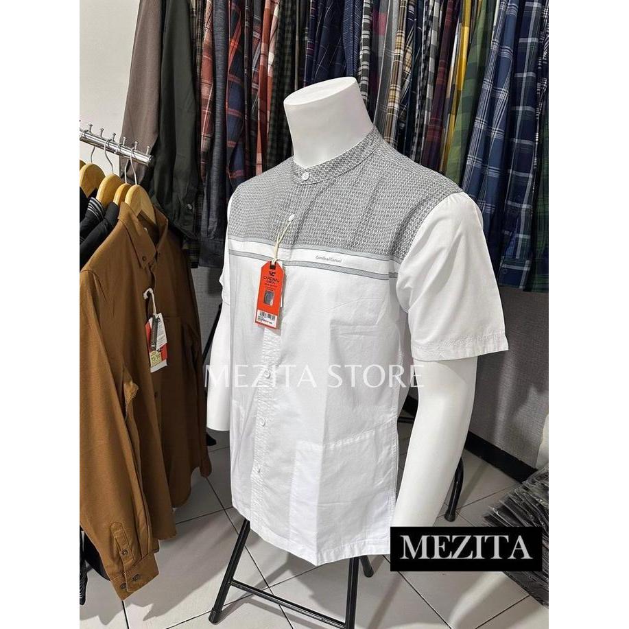 New Kemeja Koko Pria Cardinal Casual Pendek Putih