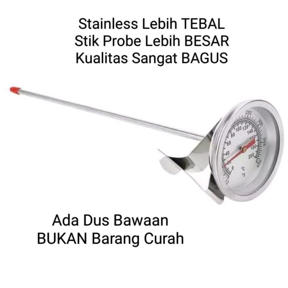 Thermometer Masak Air Kopi Termometer Minyak BBQ Daging Suhu Goreng Termometer Analog