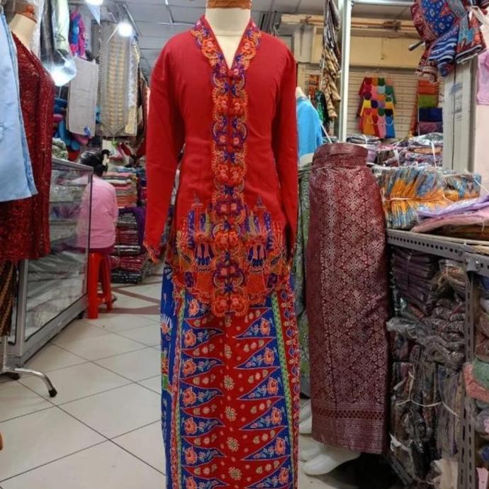 Setelan Kebaya Encim Ondel Betawi Anak Perempuan/Seragam Sekolah