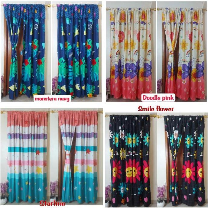Promo Gorden Serut Pintu / Gorden Serut Jendela Ukuran 100 X 200 Cm Cod