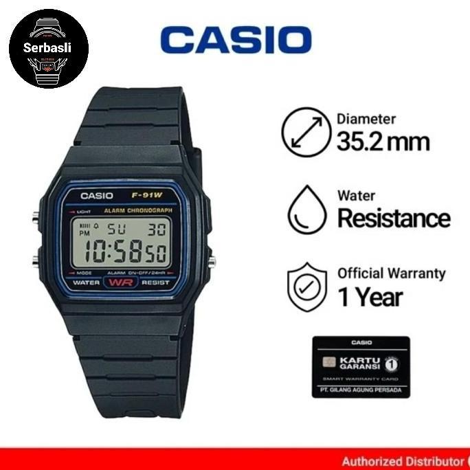 CASIO GENERAL F91W1DG / F-91W-1DG / F91W ORIGINAL