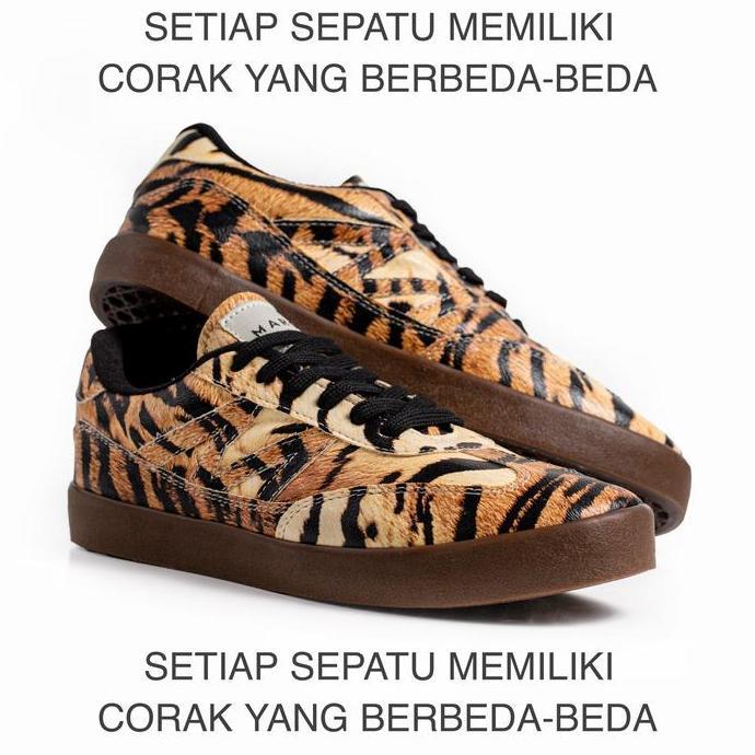 MARQUE GUSTAV Safari Series Tiger Macan - Sepatu Kasual Pria Wanita dengan Pattern Corak Skena dari 