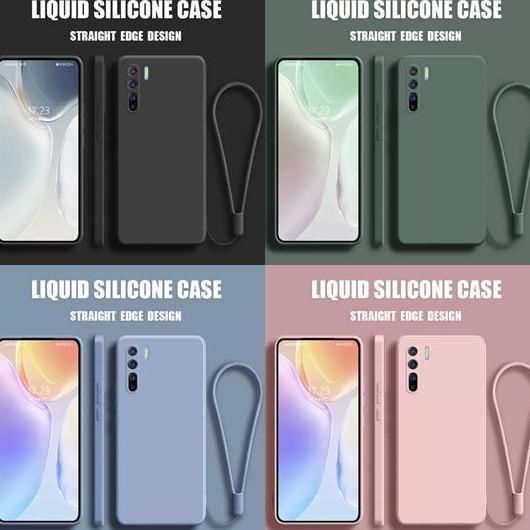Case  untuk Oppo Reno 3 / a91 Ultra Baby Skin FREE tali Silicone Square Cover