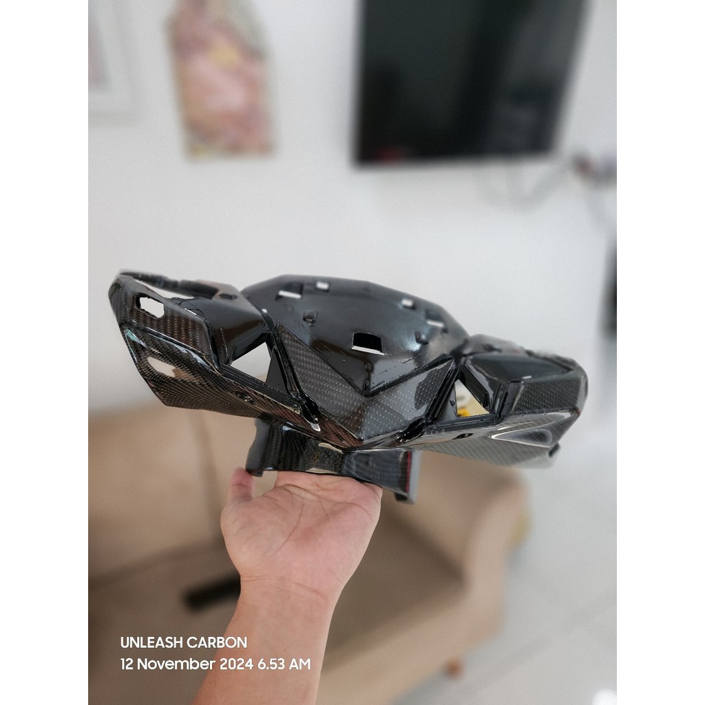 Batok Depan Visor Vario 125 150 Led Old Carbon Kevlar