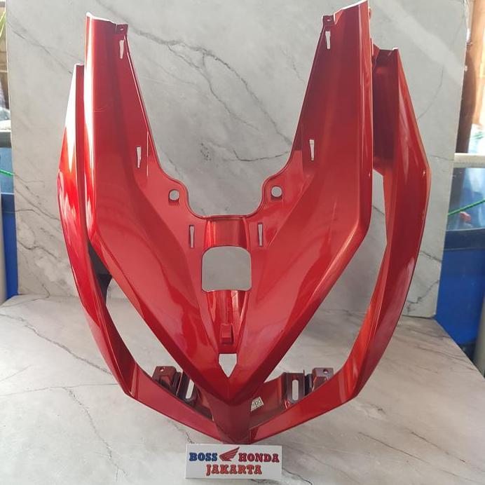 SPAREPART VARIO : 64301-KVB-N50CSR  COVER FRONT MERAH / COVER BODY DEPAN MERAH / COVER LAMPU DEPAN M