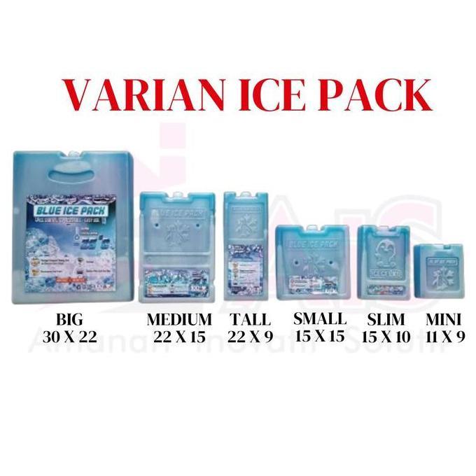 Promo Ice Pack Small Kotak 15X15X2.7 Cm 500Gr Ice Pack Blue Pengganti Dry Ice Pengganti Es Batu Ice 