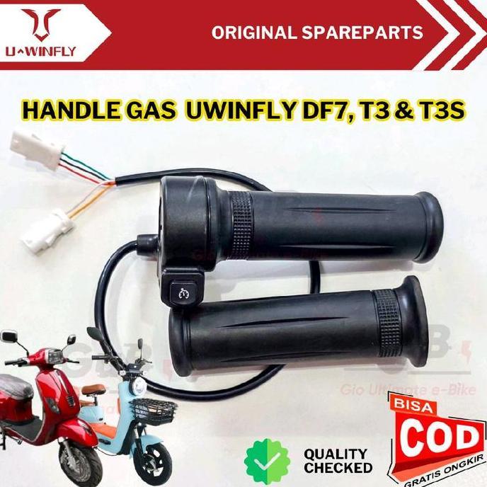 Handle Gas Sepeda Listrik Uwinfly DF7 T3 T3S 1 Set / Throttle Gas Motor Listrik Uwinfly T3 T3S