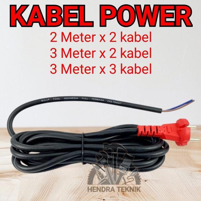 ZORRA8 KABEL LISTRIK TEMBAGA 2X2M 2x3M 2x5M 3x3M KABEL 0.75MM COLOKAN STOP KONTAK MURAH BAGUS