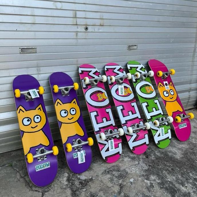MEOW Skateboard Komplit Fullset Ukuran 7.0, 7.5, 7.75. Skateboard Complete.