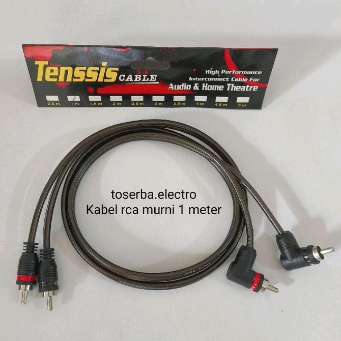 Kabel Audio RCA 1m Tensis rca 1 meter audio mobil dan home audio