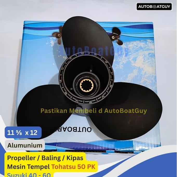 Propeller / Baling / Kipas Mesin Tempel Tohatsu 50 PK Suzuki 40 - 60