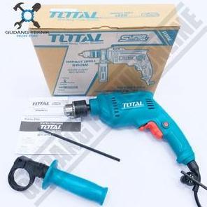 DELLINE Mesin Bor Tangan 13mm TOTAL TG1061356 / Impact Drill TG 1061356 - Bor Tembok Beton Kayu TOTA
