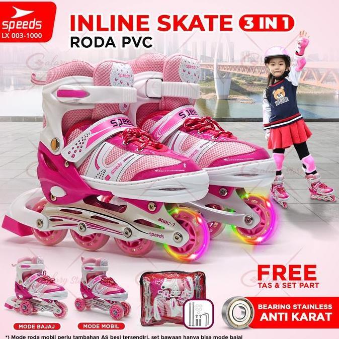 Sepatu Roda Dewasa New Inline Skates INTERFUN FreeStyle Comfortable