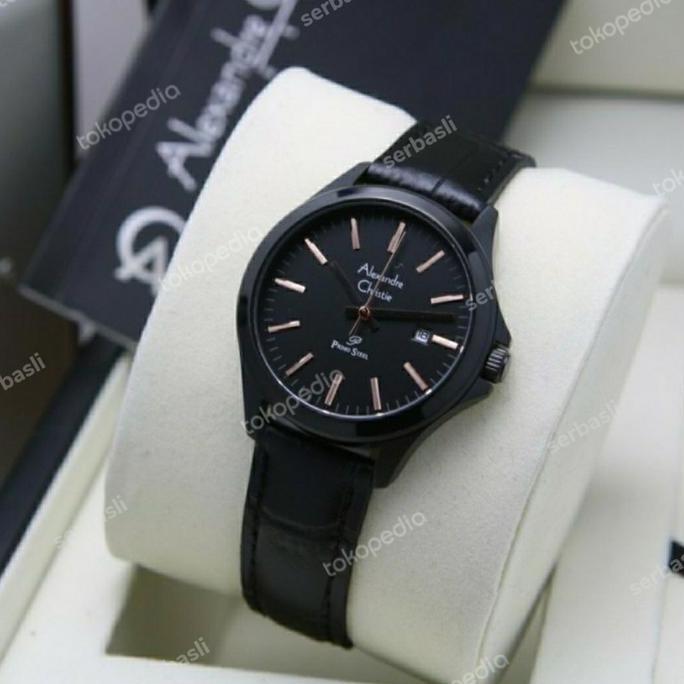 New ALEXANDRE CHRISTIE AC1026LD AC 1026 BLACK RG JAM TANGAN WANITA KULIT