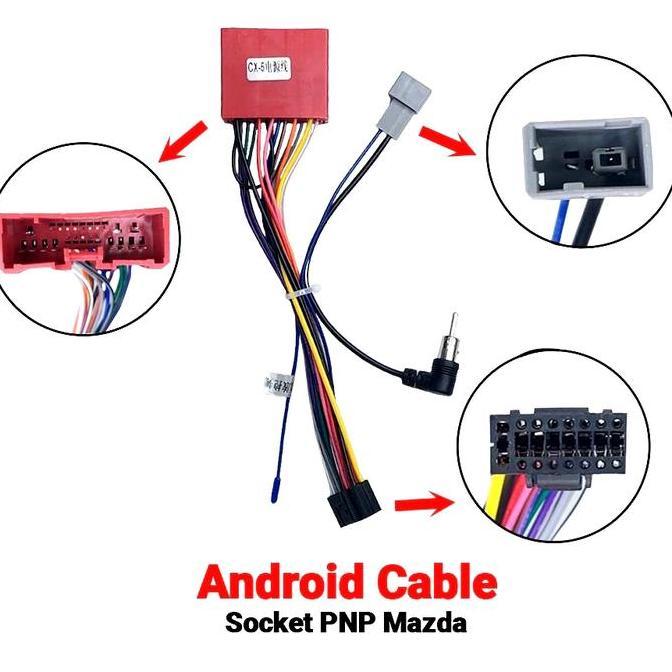 Kabel Soket Head Unit Android Mobil Mazda