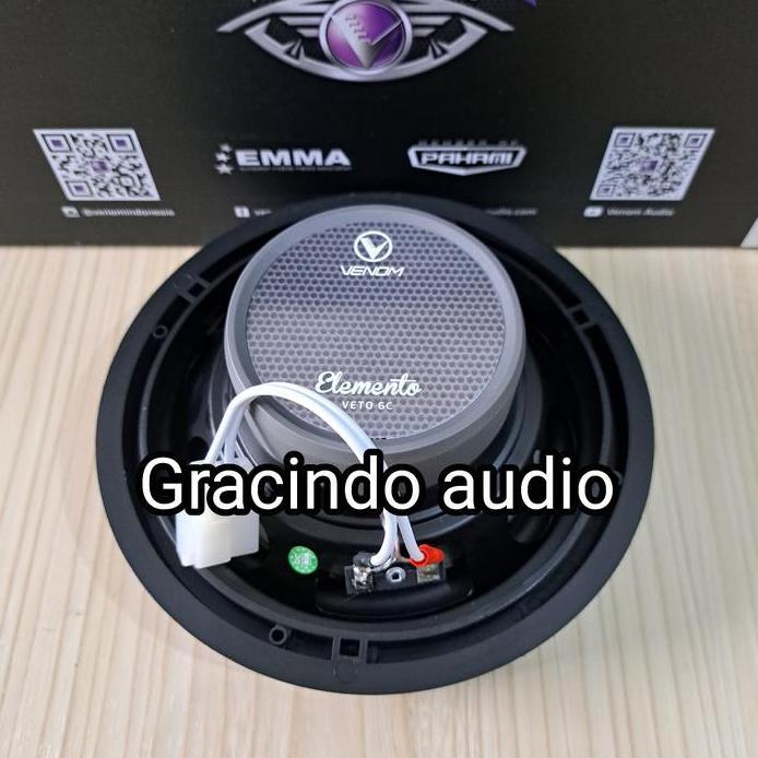 Speaker Coaxial Venom Elemento 6.5inch Plug N Play Pintu Mobil Suzuki Original Venom