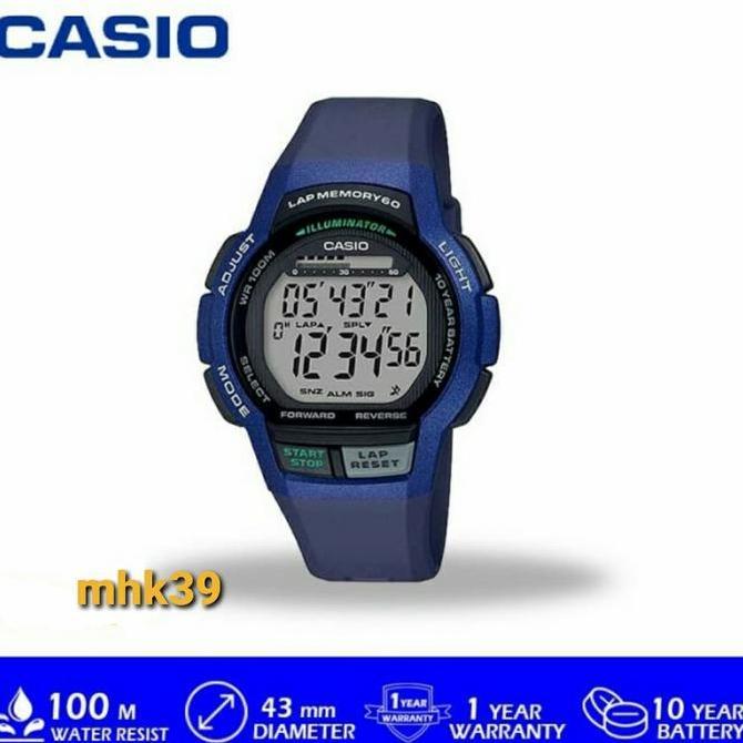 New JAM CASIO WS-1000H-2AVDF / WS1000H ORIGINAL BERGARANSI