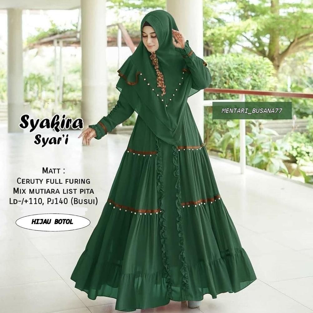 WAJIB PUNYA TERBARU SYAKIRA SYARI Set Muslimah / Gamis Wanita Mewah / Dress Wanita Kondangan / Gamis