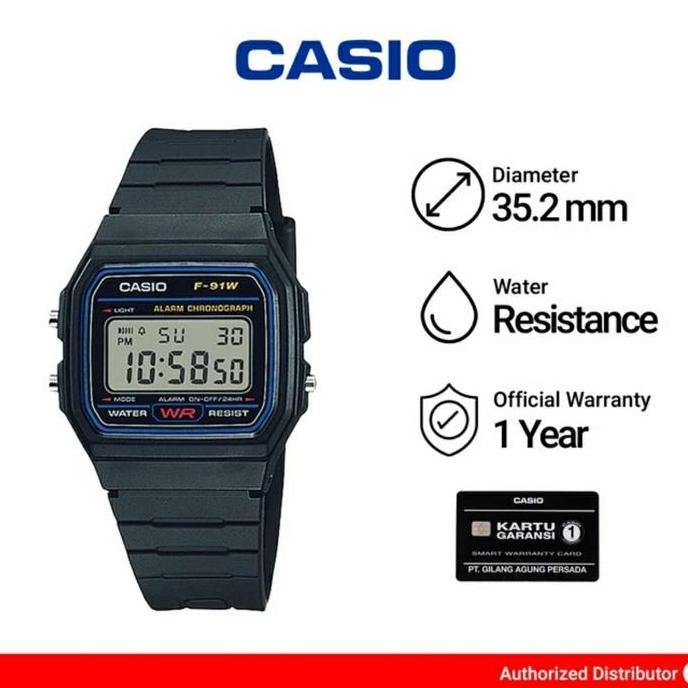 New JAM CASIO F91W F-91W-1D ORIGINAL