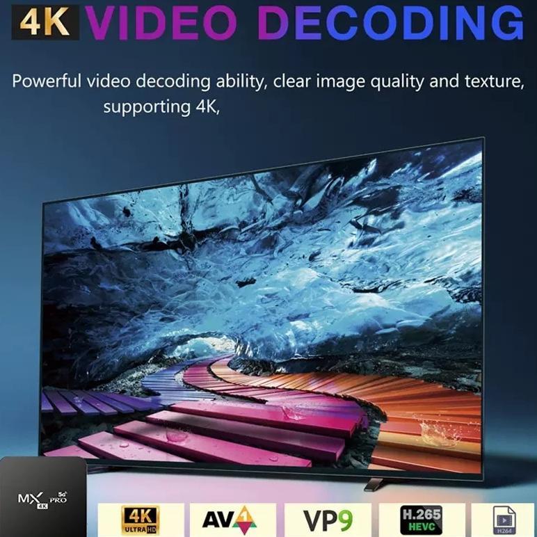 BIG PROMO VIVERR store Tvbox Androit TV Box MXQ 4K HD 8GB/128GB Androit Wireless Wifi core androit 1