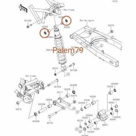 Seal Monoshock Ori KLX 150 - Sil Shock Belakang Original Dtracker 150