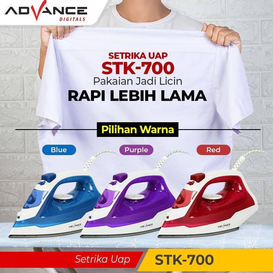 NEW PRODUCT SETRIKA UAP ADVANCE STK-700 / SETERIKA UAP MURAH / SETRIKA UAP LISTRIK ANTI LENGKET