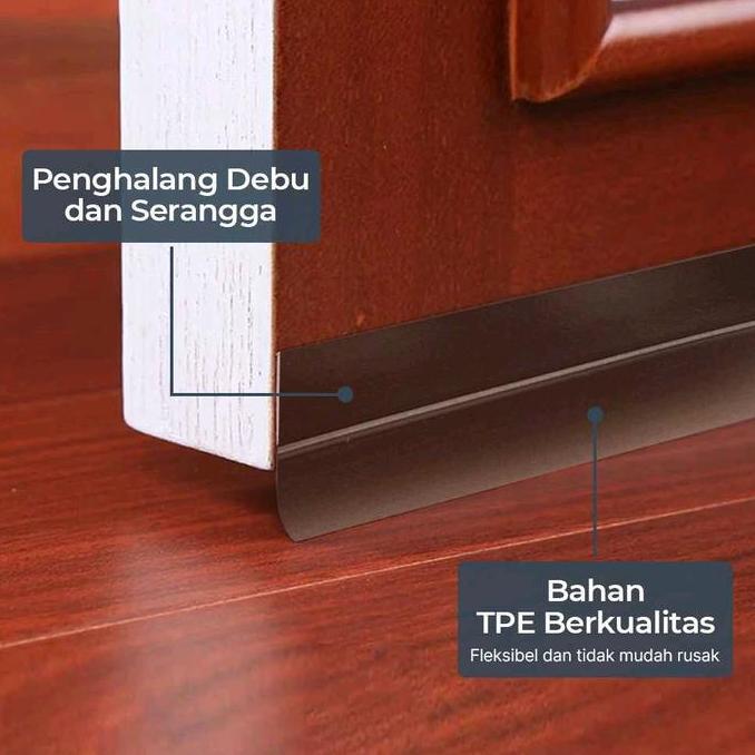 Lis Penutup Celah Pintu Seal Penutup Celah Bawah Samping Pintu Jendela Kabinet Door Bottom Seal 5M