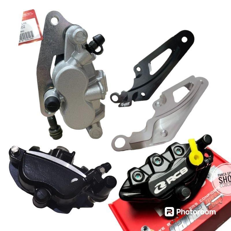 BREKET KALIPER NISIN 2 PISTON SAMURAY DISC 260MM BEAT SCOOPY VARIO 125 VARIO 150 BRACKET KALIPER 2 P