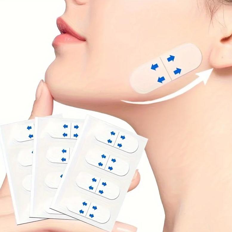 80 Pieces Invisible Face Neck Beauty Patches - Lifting Face V Face and Double Chin Face Care Sticker