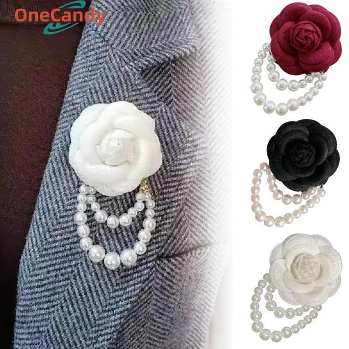 LORASTA Bros Bunga Mawar Mutiara Elegan Untuk Wanita Minimalis Modern Aksen Pearl Bros Premium Gaya 
