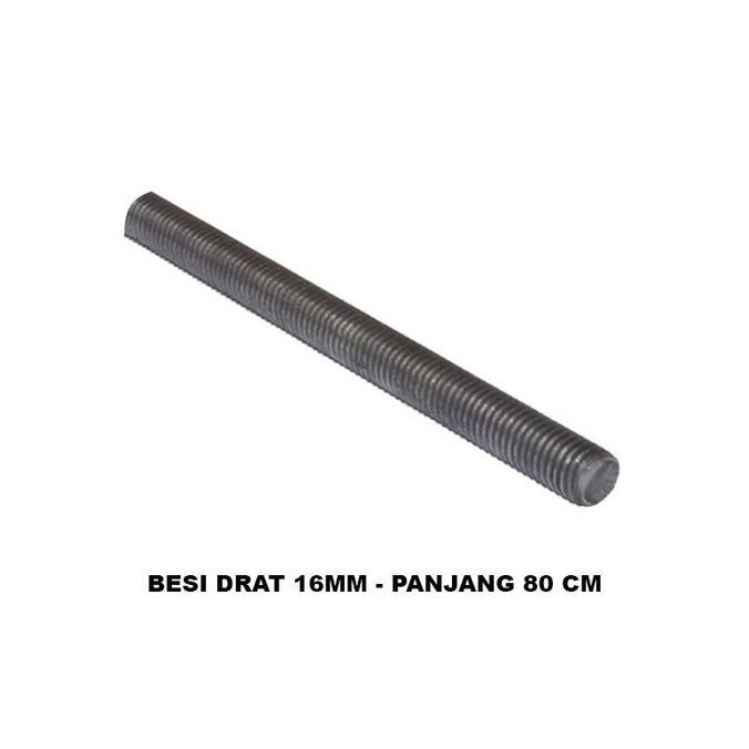 ASTAROL EELIC BED-M16X80 Besi drat ulir diameter 16mm x panjang 80 cm cocok untuk perakitan mesin DI