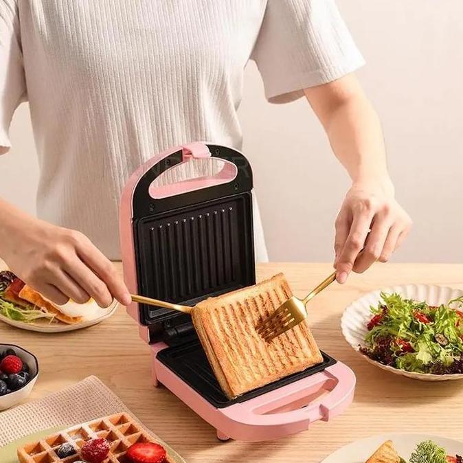 Breakfast Sandwich Maker Pemanggang Roti Toaster / Panggangan Roti Bakar listrik Alat Panggang Roti 