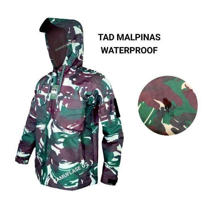 JAKET ARMY LORENG MALVINAS TNI AD  JAKET TACTICAL PARKA TAD BOLAK BALIK