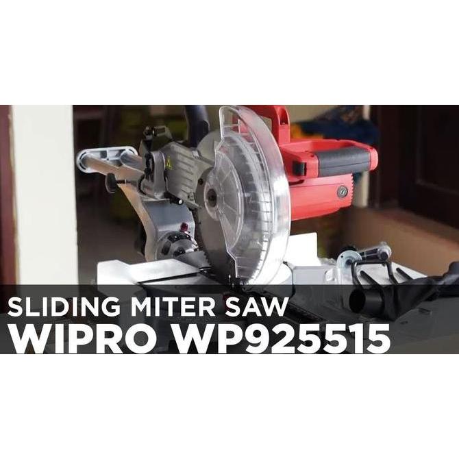 AHROKA sliding miter saw 10" with Laser guide Wipro mesin gergaji mitre