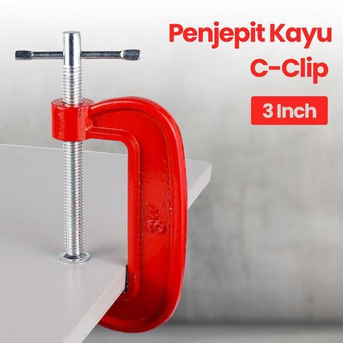 IYLBISC Clamp C 3inch clamp C 3" Klem Penjepit kayu besi 3 inchi