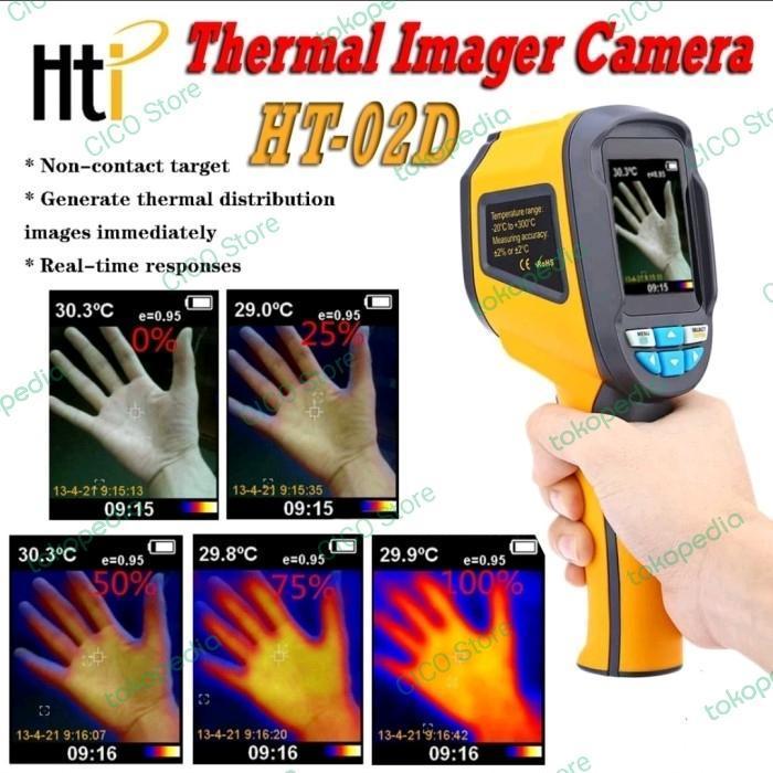 Thermal Camera HT 02D Infrared Imager Imaging Thermometer Gun HT02D