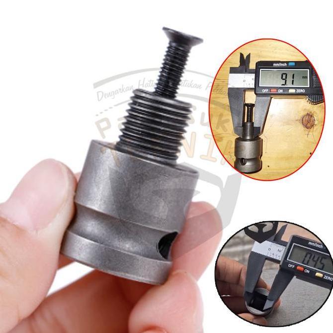 IYLBISC Adaptor Chuck Mata Impact Sambungan Jadi Bor Baut Kunci Adapter Converter + Sekrup
