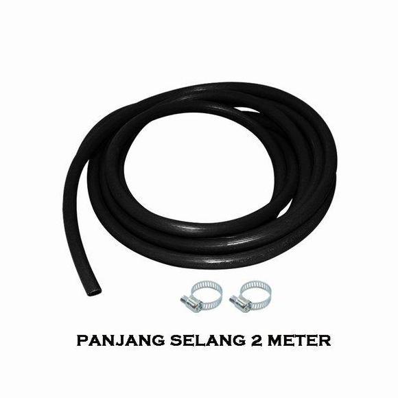 AHROKA EELIC SEA-LPG10MM HITAM SELANG GAS LPG PANJANG 2 METER DIAMETER DALAM 10MM WP 0.5 WPa ELASTIS