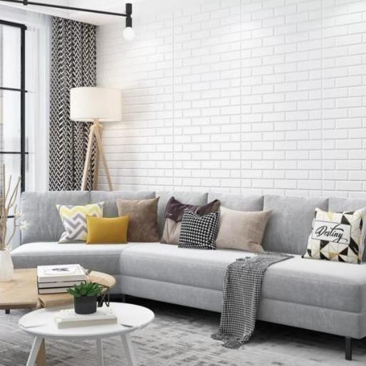 ADG Wallpaper Dinding 3D Foam Bata Wallsticker Bata Warna  70x77cm Tebal 3mm | Wallpaper Dinding 3D 