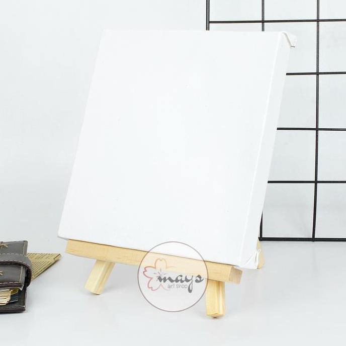 Mays Easel Kayu Lukis 18 x 24 cm / Stand Penyangga Kayu Sedang / Wooden Easel Canvas Frame Figura Fo