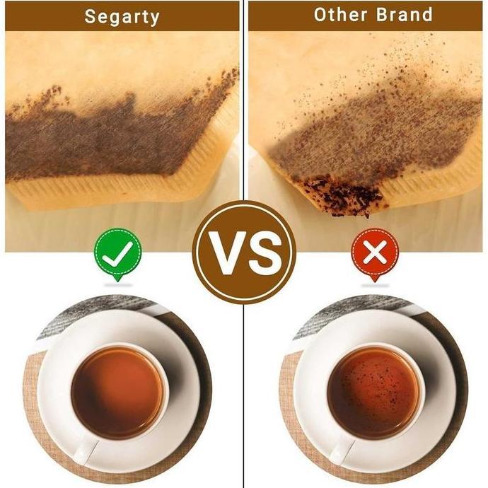 Ready COD 100 Pcs Alat Kertas Filter Saringan Ampas Kopi Coffee V60 Bubuk Di Cangkir Halus Tanpa Amp