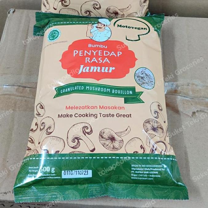 4jamstore - kaldu jamur motovegan penyedap alami 500gr halal mantap