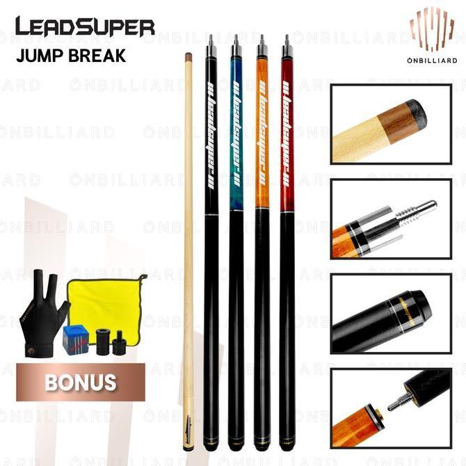 LEADSUPER Jump Break Cue Stick Billiard JumpBreak