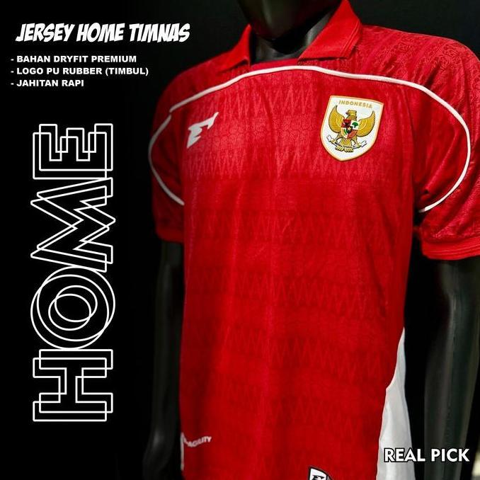 Jersey Timnas Indonesia 2025 - jersey home timnas - Dry fit Premium
