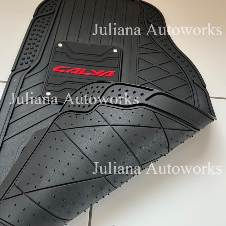 Grade Ori Karpet Tulisan Calya Karpet Mobil 1 Baris Hitam Universal